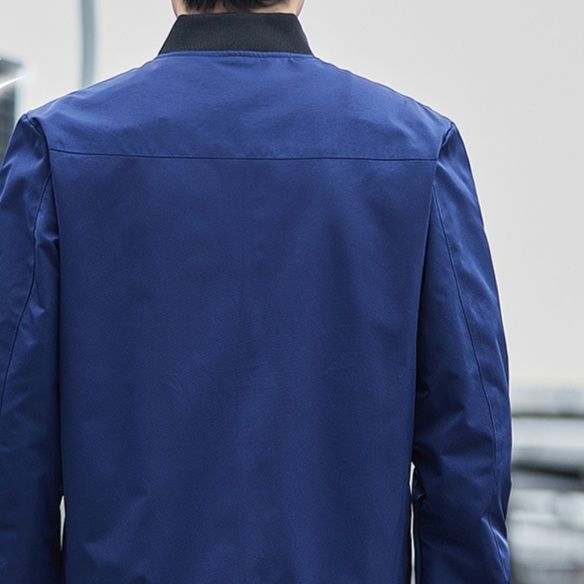 トラックジャケット スタンドカラー薄手ボンバージャケット