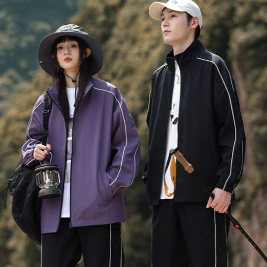 トラックジャケット 軽量撥水ライントラックジャケット