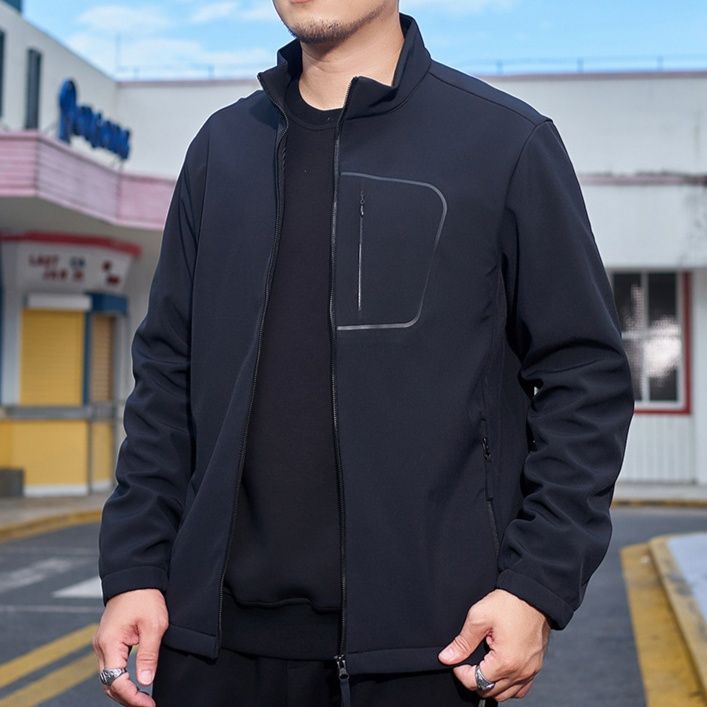 トラックジャケット 立体胸ポケット付き機能性トラックジャケット