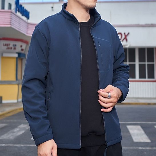 トラックジャケット 立体胸ポケット付き機能性トラックジャケット