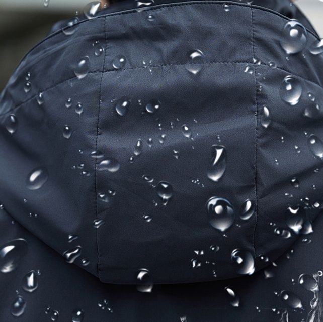 トラックジャケット 軽量防風フード付き配色切替トラックジャケット