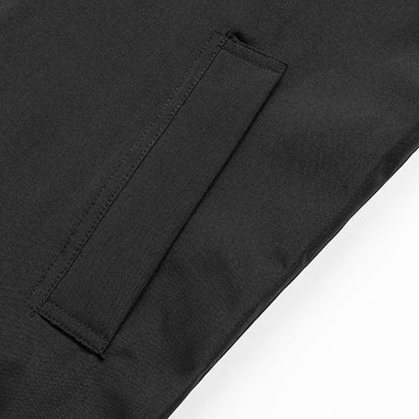 トラックジャケット 三本線袖ライン入りフード付きナイロンジャケット