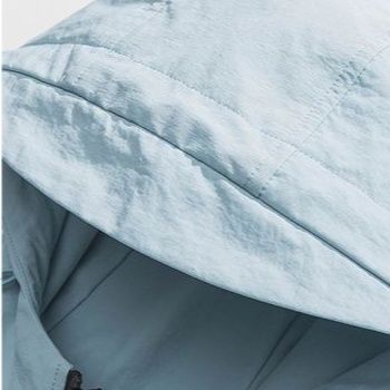 トラックジャケット 軽量撥水フード付きナイロンジップアップトラックジャケット