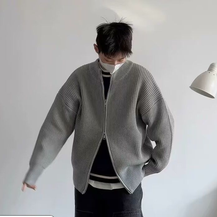 トラックジャケットコーデュロイ 畝織り素材の立体感ある襟付きジップアップジャケット
