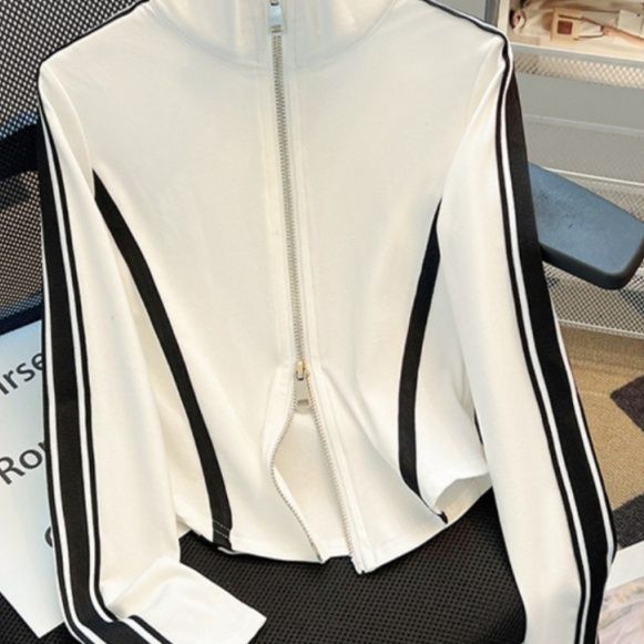 トラックジャケット ハイネックラインジャージ