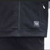 シンプルデザイン裏起毛スタンドカラートラックジャケットスウェット