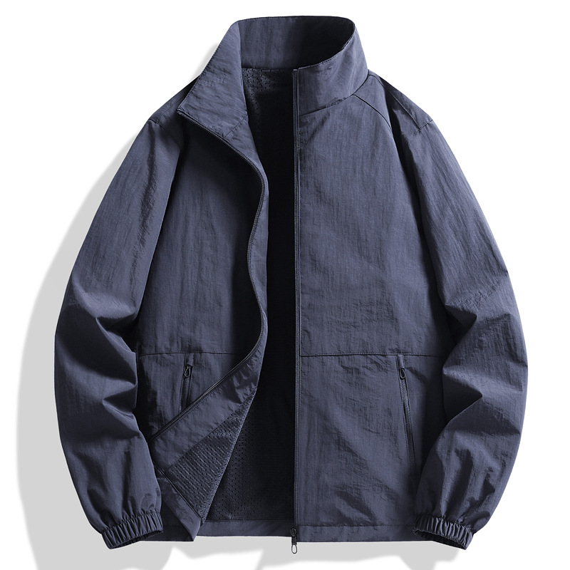 トラックジャケット ナイロン 軽量ジップアップトラックジャケット