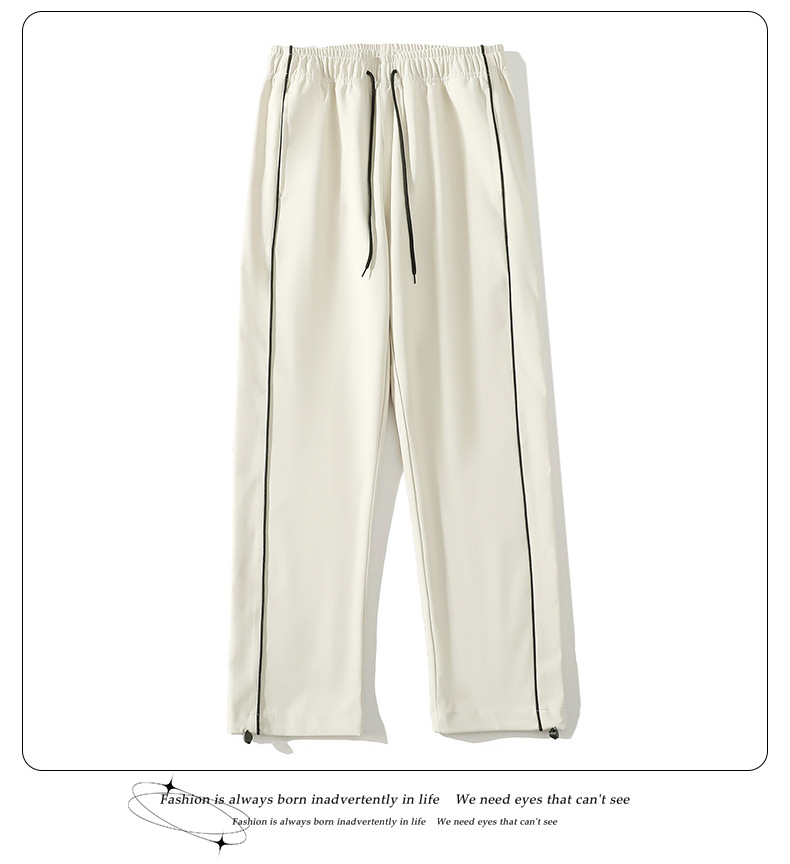 トラックジャケット パイピングライン配色セットアップジャージ上下組