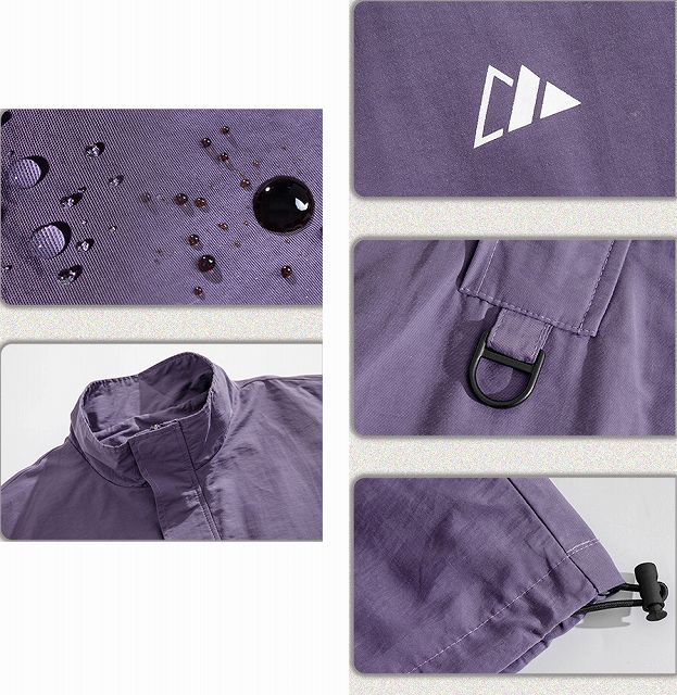 防風防滴トラックジャケット男女兼用カジュアル春夏秋全３色