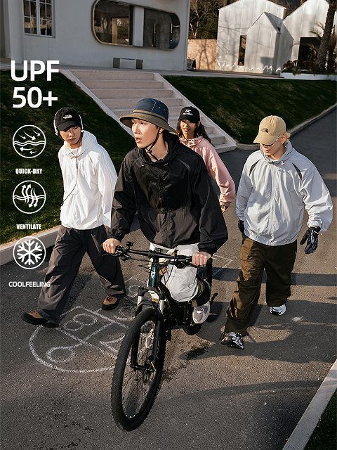 防風防滴トラックジャケット男女兼用春夏新作全4色