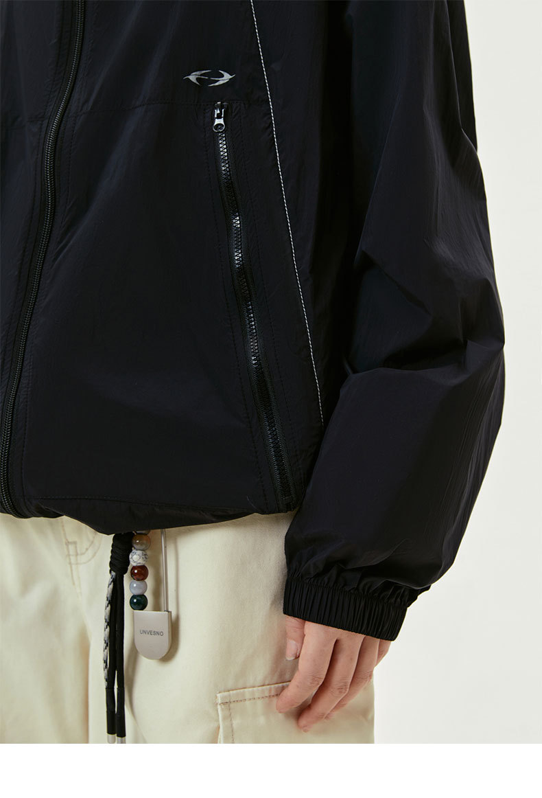 男女兼用 防風防滴 トラックジャケット 速乾 春夏 全4色