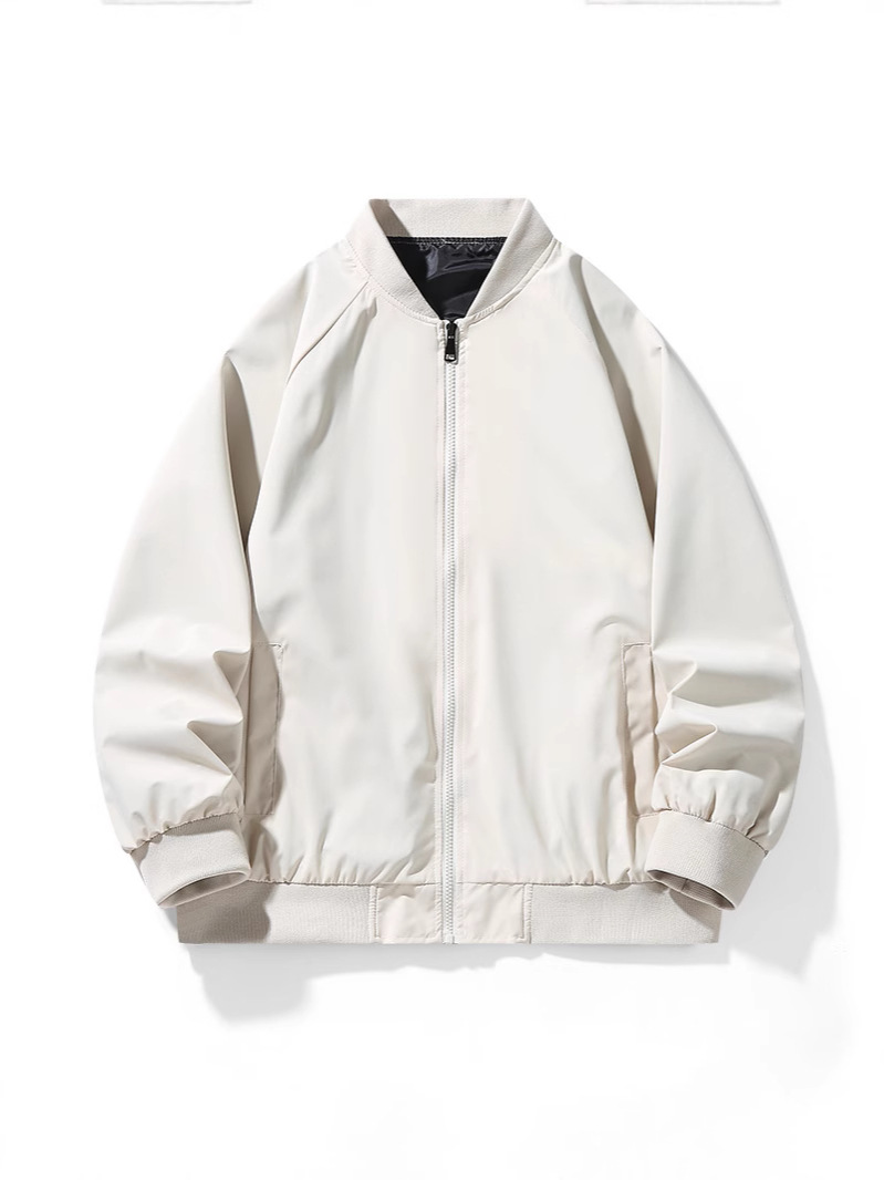 トラックジャケット ミリタリー風スタンド襟ジップアップスウェット