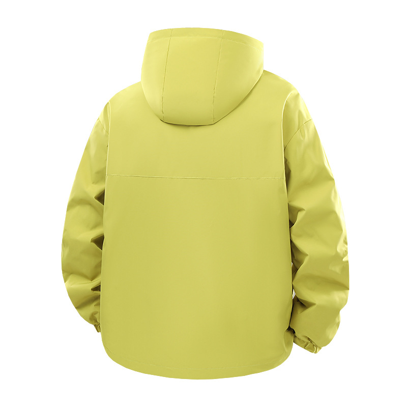 トラックジャケット ナイロン 多機能撥水ナイロンフード付きジップアップトラックジャケット