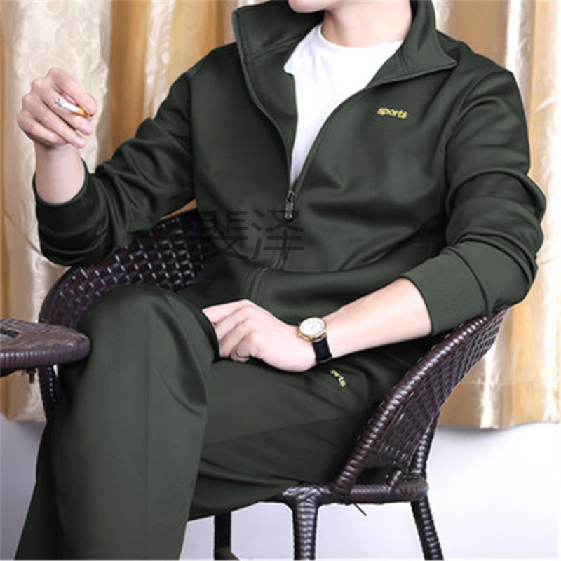 トラックジャケット 襟付きハーフジップナイロントラックジャケット上下セット