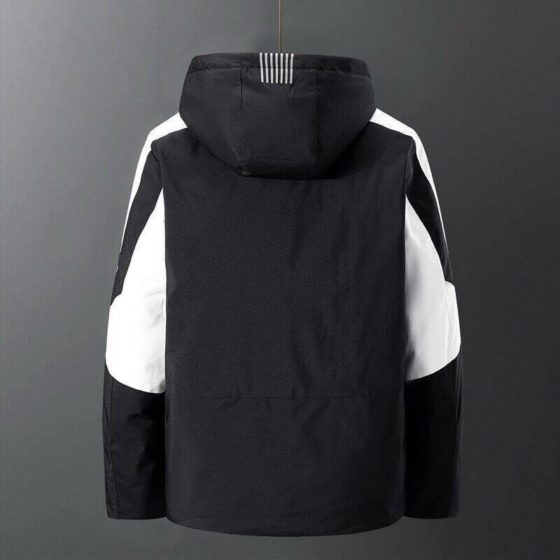 トラックジャケット フード付きスポーツナイロンジップアップトラックジャケット