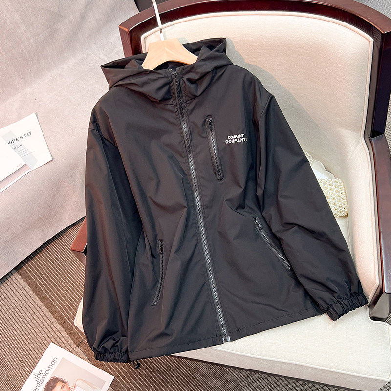 トラックジャケット フード付き多機能ポケットトラックジャケット