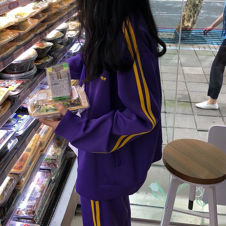 サイドライン入りトラックジャケット上下セット