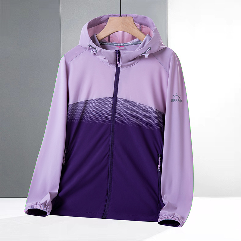 トラックジャケット フード付き切り替えデザインジャージトラックジャケット