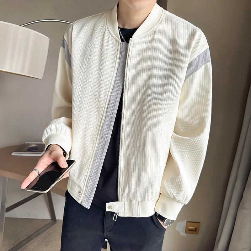 トラックジャケット 肩ライン配色コーデュロイトラックジャケット