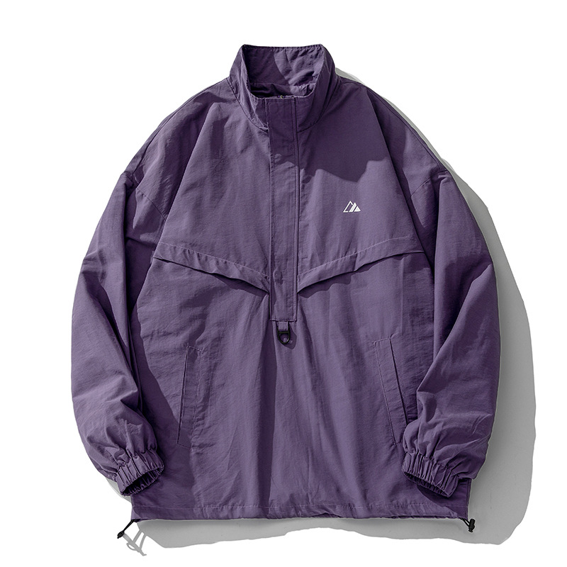 防風防滴トラックジャケット男女兼用カジュアル春夏秋全３色