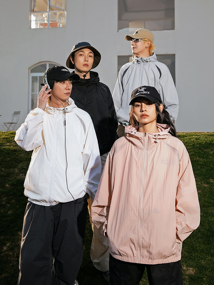 防風防滴トラックジャケット男女兼用春夏新作全4色