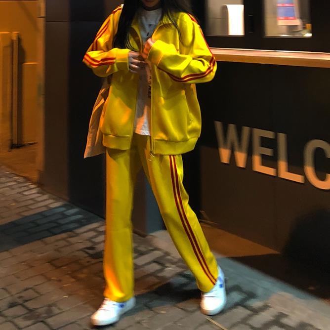 サイドライン入りトラックジャケット上下セット