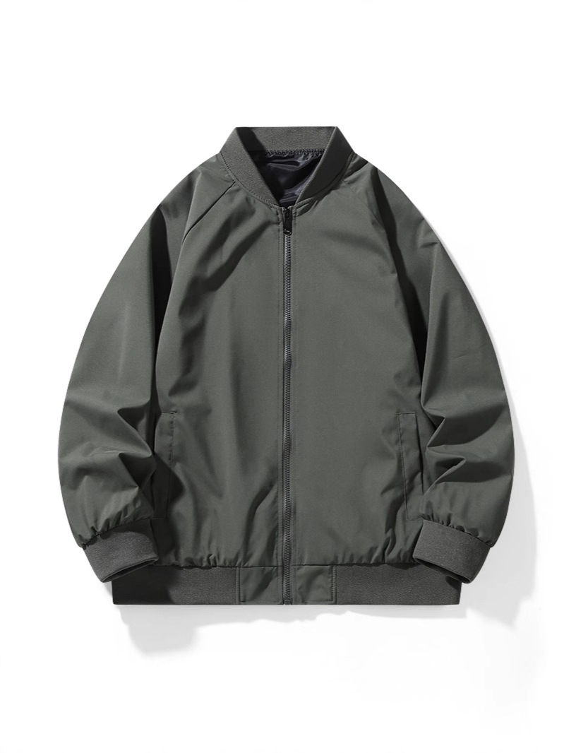 トラックジャケット ミリタリー風スタンド襟ジップアップスウェット