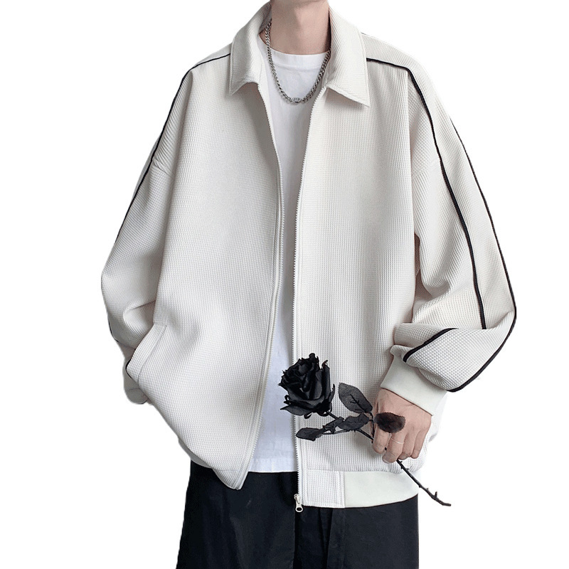 トラックジャケット 袖ラインデザインゆったりシルエットトラックジャケット