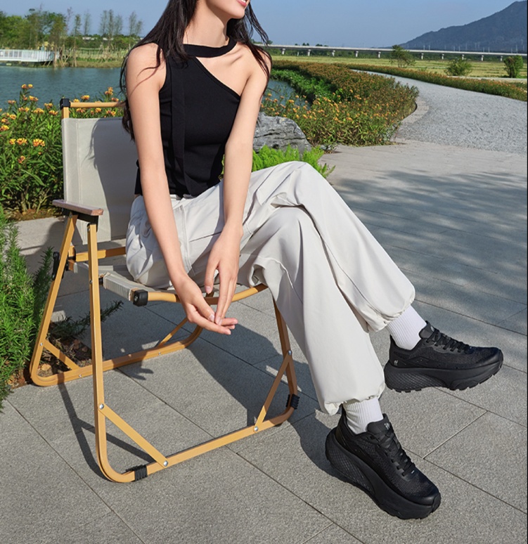 トレイルランニングシューズ レディース 軽量グリップ ウェーブデザイン 山岳用シューズ