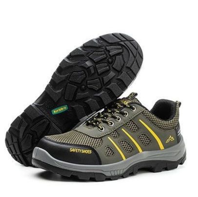 トレイルランニングシューズ プロ仕様安全靴型メンズトレイルシューズ