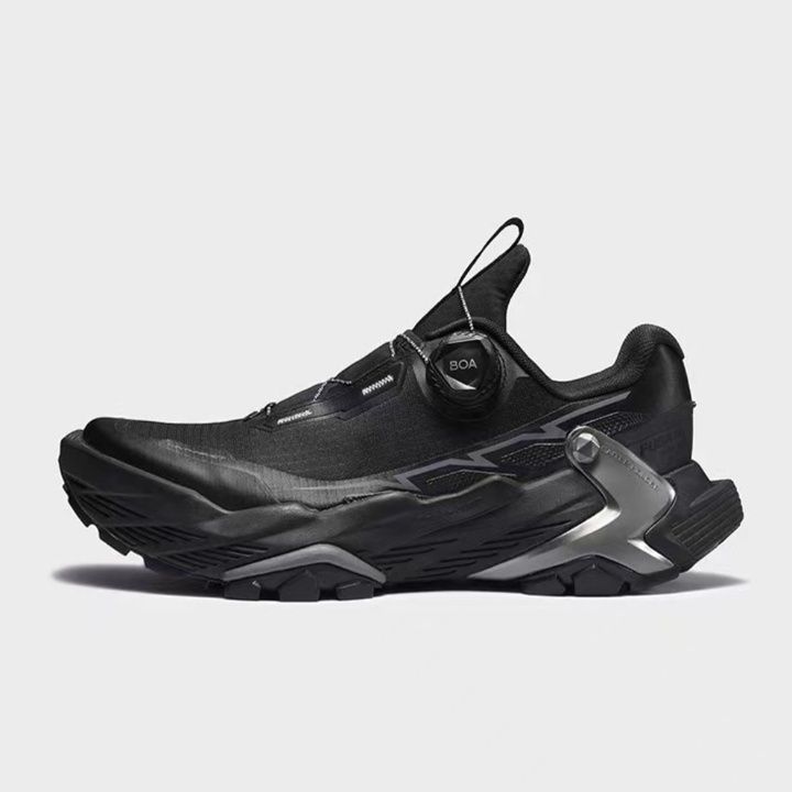 トレイルランニングシューズ 山岳地帯対応高機能ダイヤル式締付けメンズシューズ