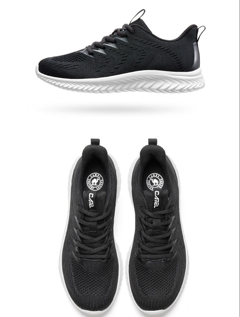 軽量通気性編み込みメッシュトレイルランニングシューズ