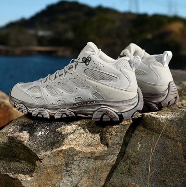 トレイルランニングシューズ メンズ軽量通気性ミッドカット登山靴