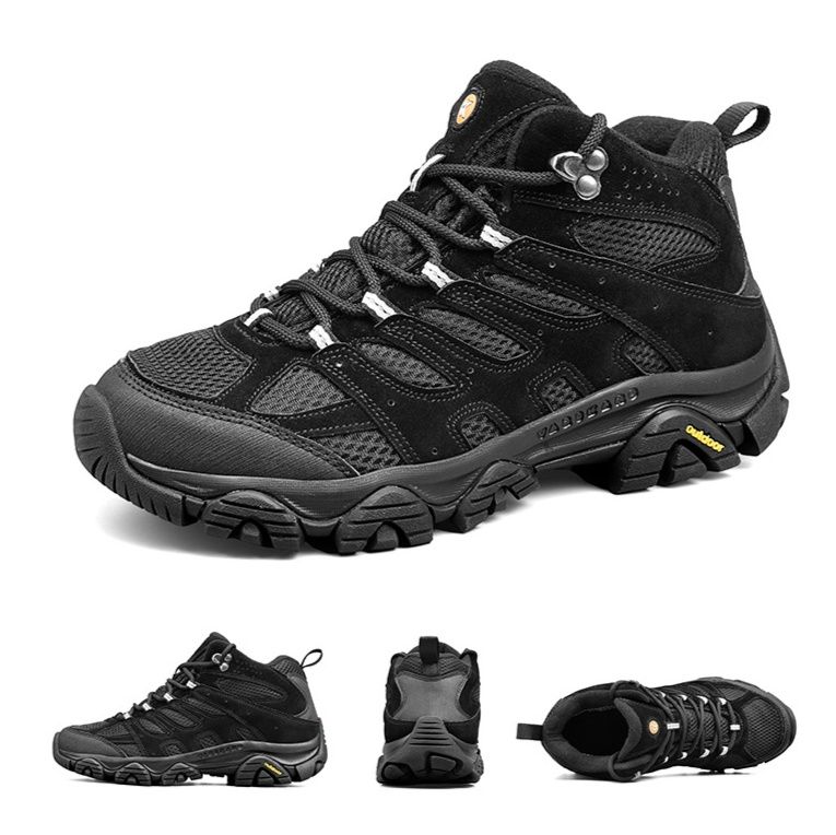 トレイルランニングシューズ メンズ軽量通気性ミッドカット登山靴