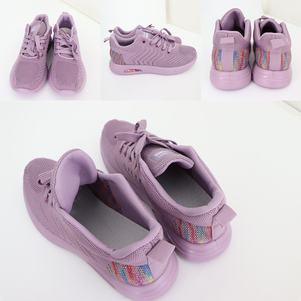 トレイルランニングシューズ レディース軽量網目運動靴 おしゃれな韓流風