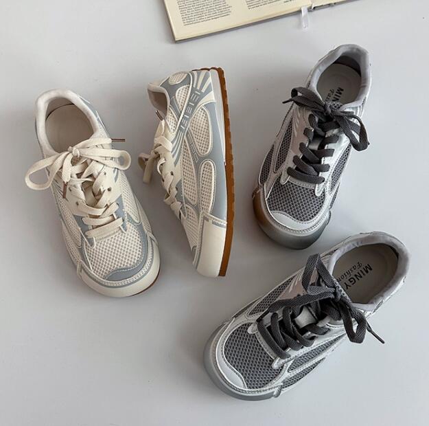 トレイルランニングシューズ レディース厚底運動靴 通気性抜群 外出用スニーカー