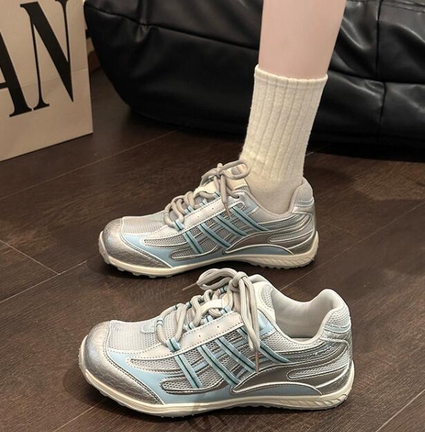 トレイルランニングシューズ レディース厚底運動靴 通気性抜群 外出用トレイル靴