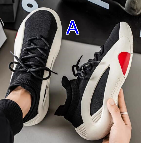 トレイルランニングシューズ メンズ厚底メッシュローカット運動靴