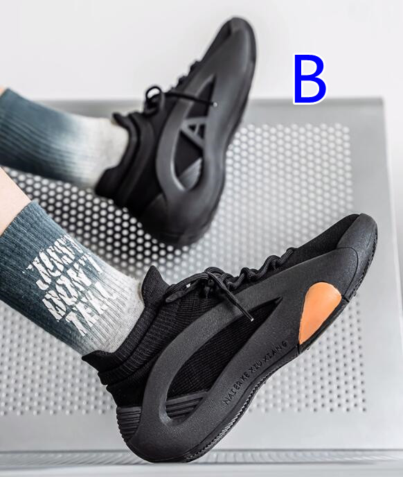 トレイルランニングシューズ メンズ厚底メッシュローカット運動靴