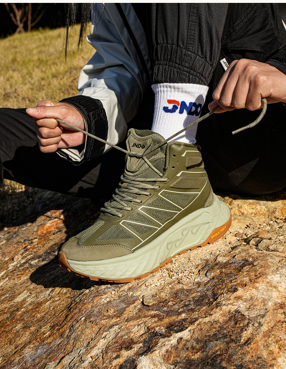 トレイルランニングシューズ トレイルランニングシューズ 山岳征服 防水ハイカット