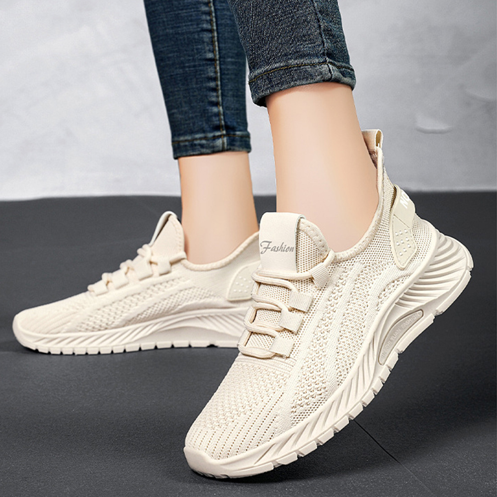 トレイルランニングシューズ レディース 軽量ニット運動靴 歩きやすい履き心地