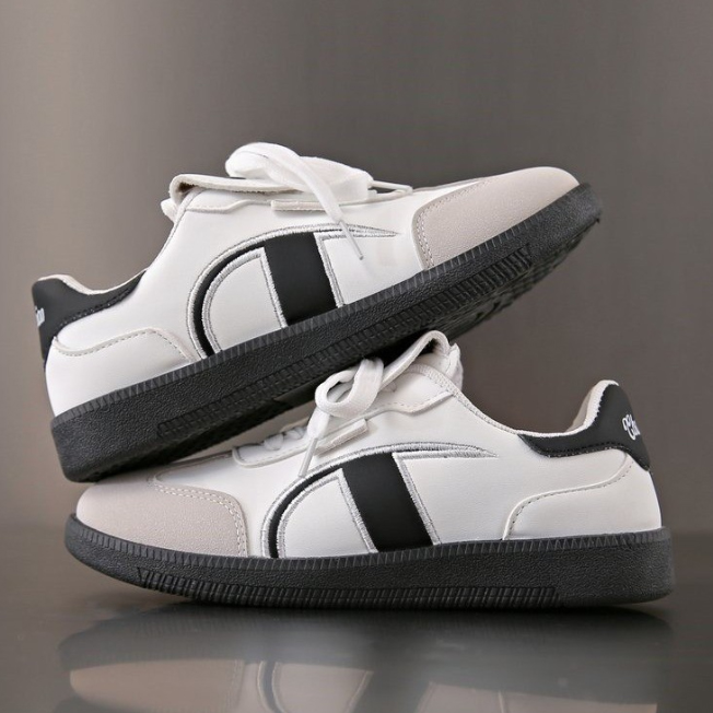 トレイルランニングシューズ レディース配色運動靴 復古風軽量スポーツシューズ