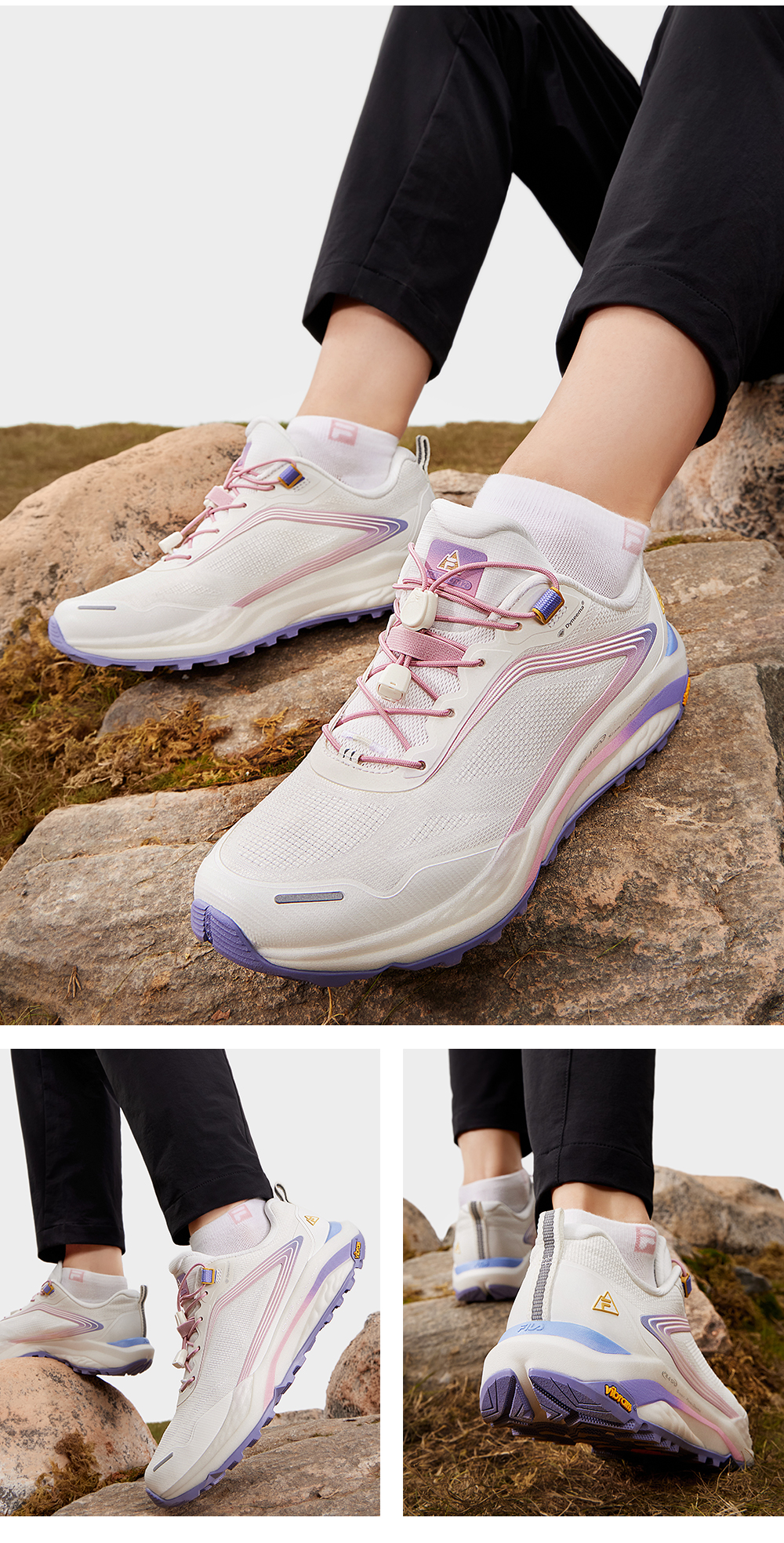 トレイルランニングシューズ レディース 軽快女性用防水トレッキングシューズ