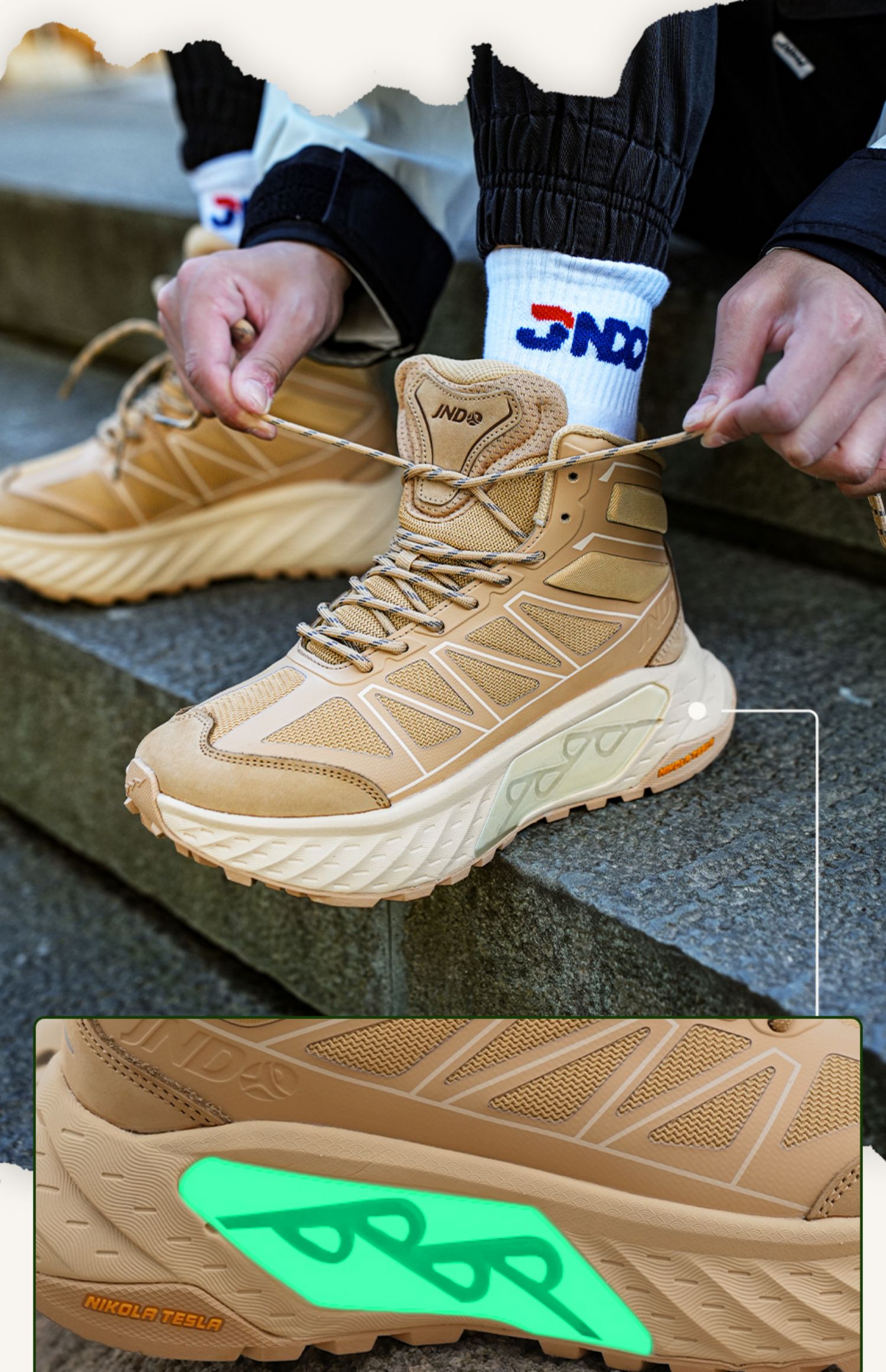 トレイルランニングシューズ トレイルランニングシューズ 山岳征服 防水ハイカット