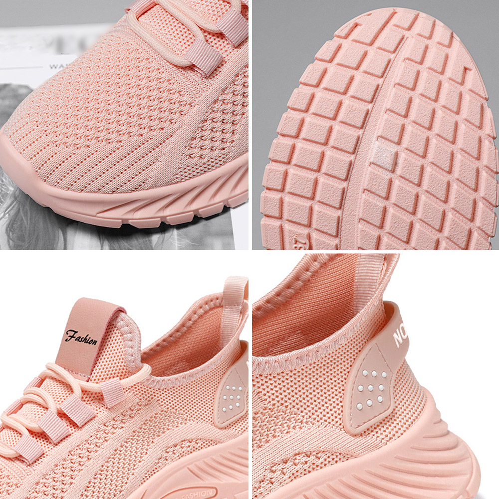 トレイルランニングシューズ レディース 軽量ニット運動靴 歩きやすい履き心地