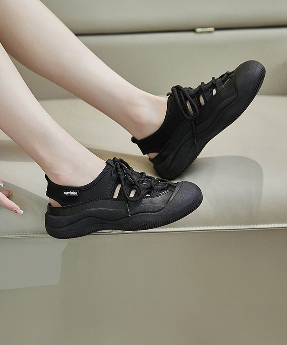 トレイルランニングシューズ レディース 通気性抜群 厚底運動靴