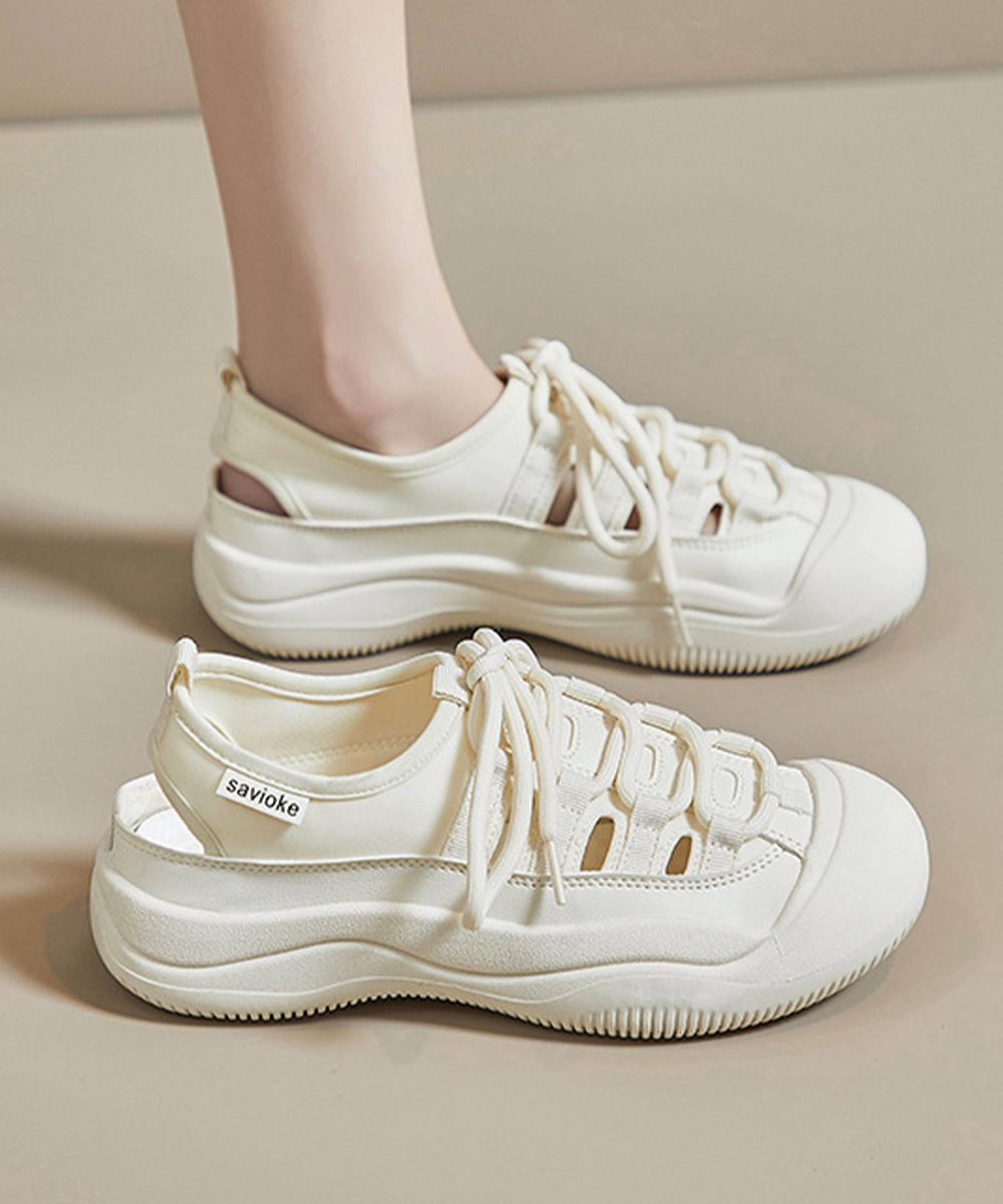 トレイルランニングシューズ レディース 通気性抜群 厚底運動靴