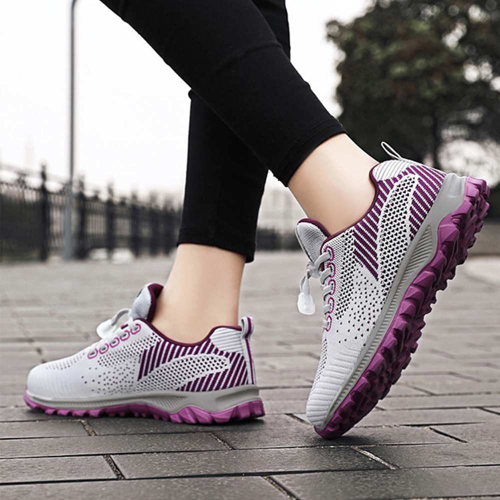 トレイルランニングシューズ レディース通気性抜群ローカット運動靴