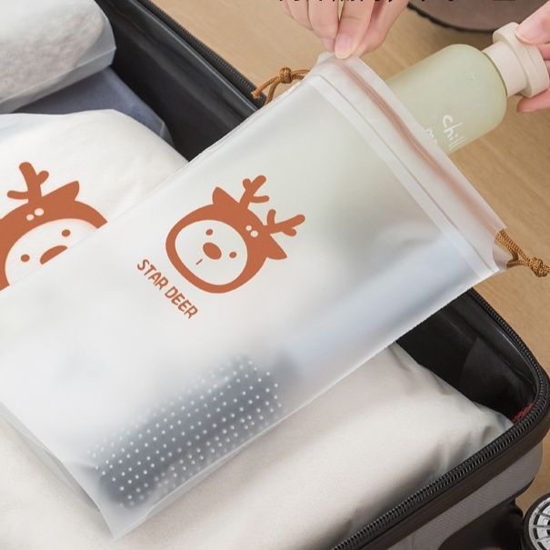 トラベルポーチ かわいい小鹿柄トラベル巾着収納袋セット