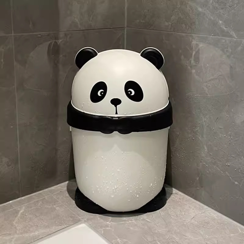 パンダとペンギンのかわいいコンパクトゴミ箱